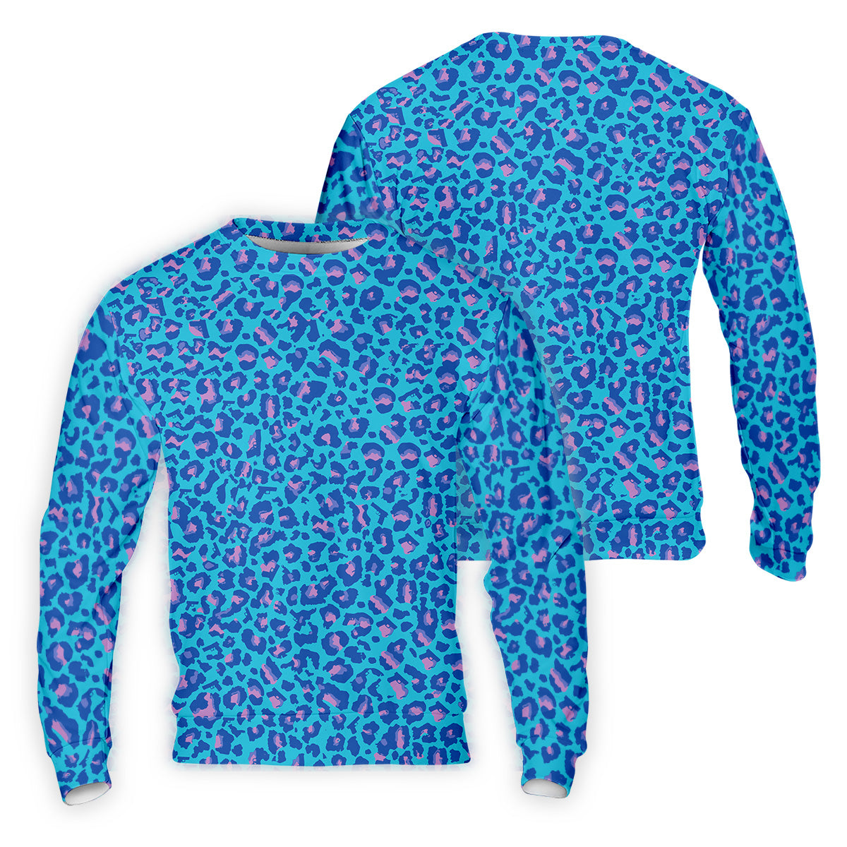 Blue Leopard Golf Tops For Men, Men Polo, Golf Gift For Men, Golfing Apparel