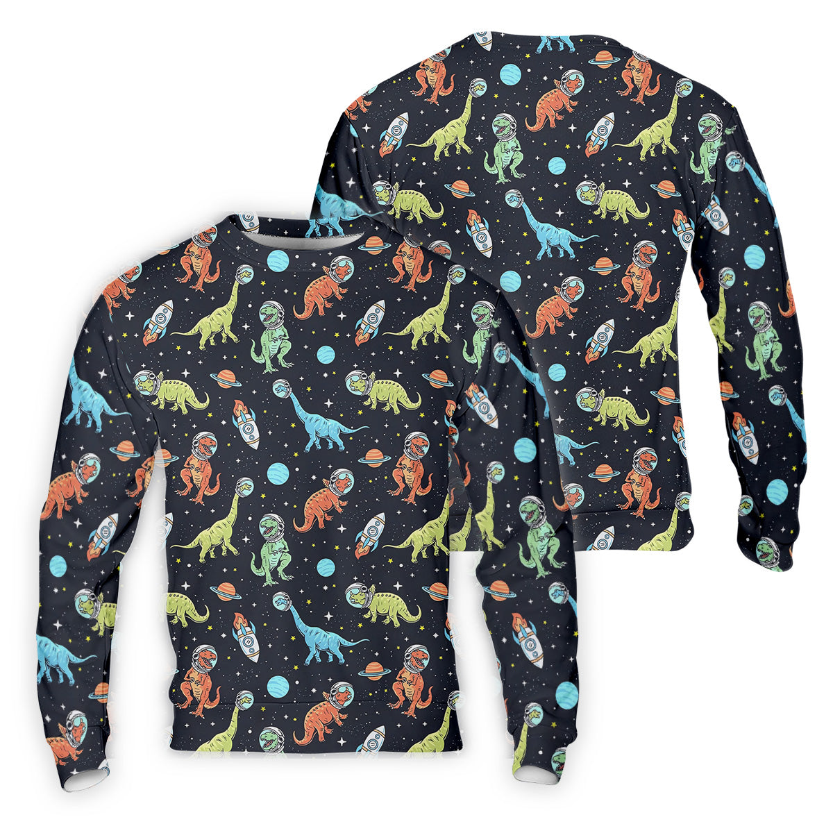 Dinosaur Space Golf Shirt, Golf Tops For Men, Gifts For Golf Lovers, Polo ShirtFor Men, Golfing Apparel