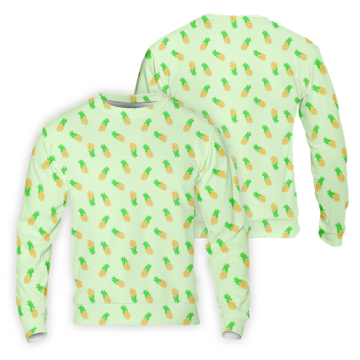 Pineapple Grenade Light Green Golf Tops For Men, Men Polo, Golf Gift For Men, Golfing Apparel