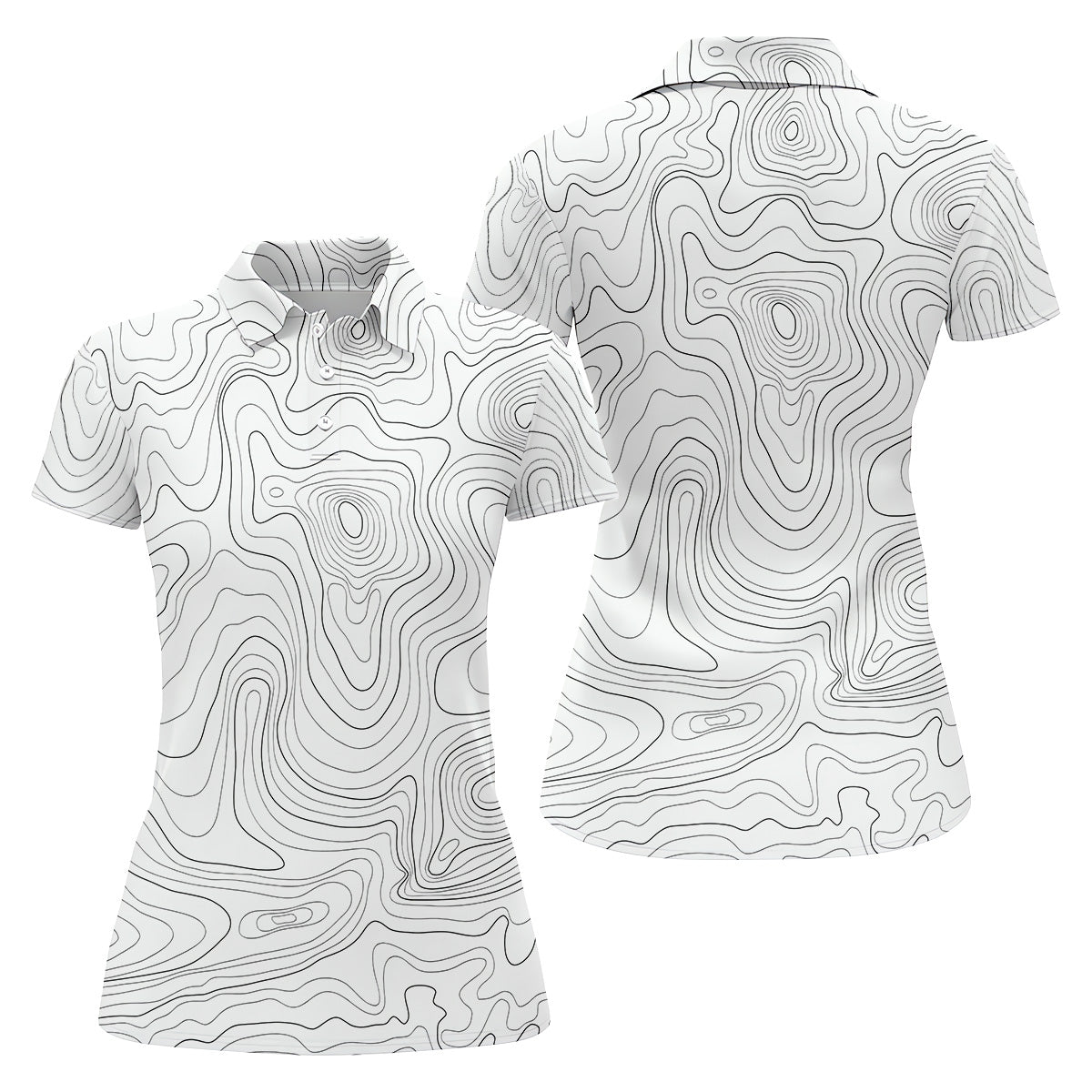 White Top Womens Golf Tops, Ladies Sleeveless Polo, Unique Gift For Golfer, Golfing Apparel