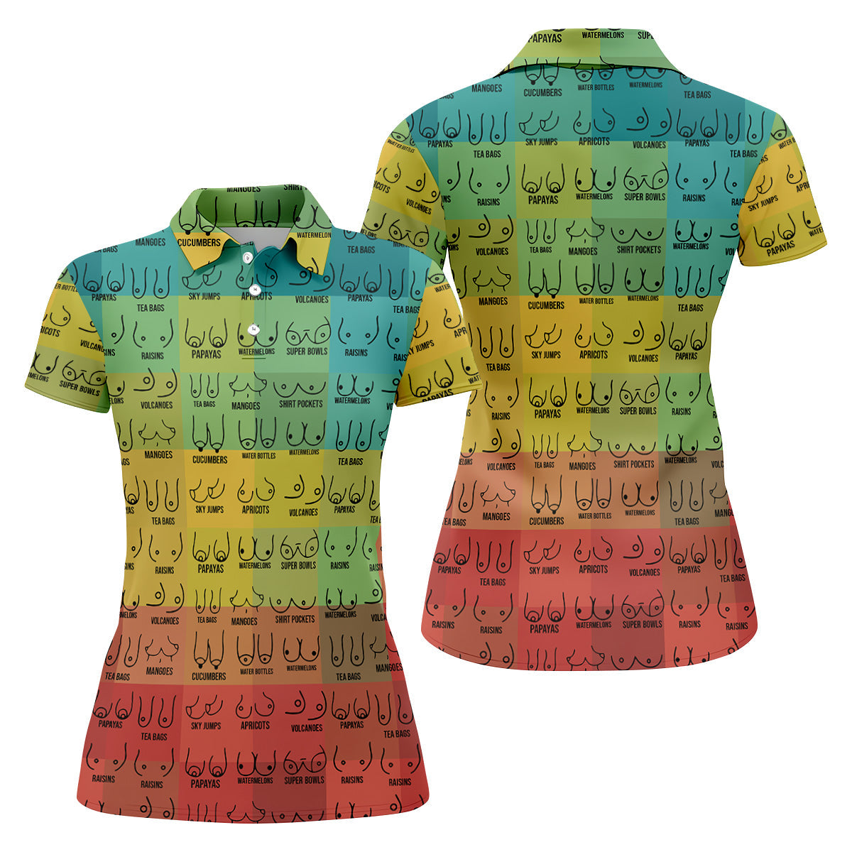 Colorful Fun Women Golf Top, Gifts For Golf Lovers, Golf Gifts For Women, Ladies Golf Shirts