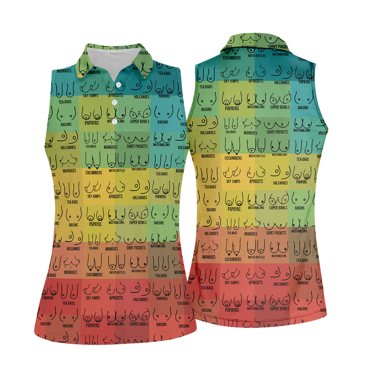 Colorful Fun Women Golf Top, Gifts For Golf Lovers, Golf Gifts For Women, Ladies Golf Shirts