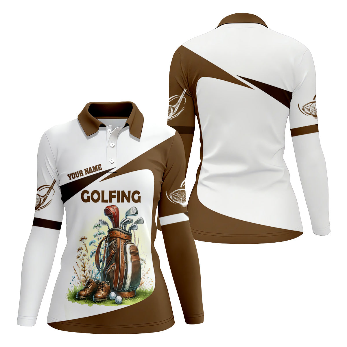Golfing Fun Womens Golf Shirts, Ladies Sleeveless Tops, Ladies Golf Polos, Cool Golf Gift