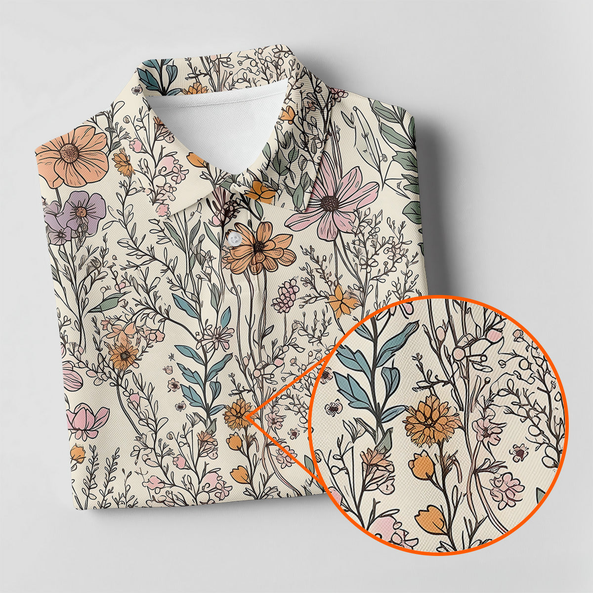 Foliage Floral Women Golf Top, Gifts For Golf Lovers, Golf Gifts For Women, Ladies Golf Shirts