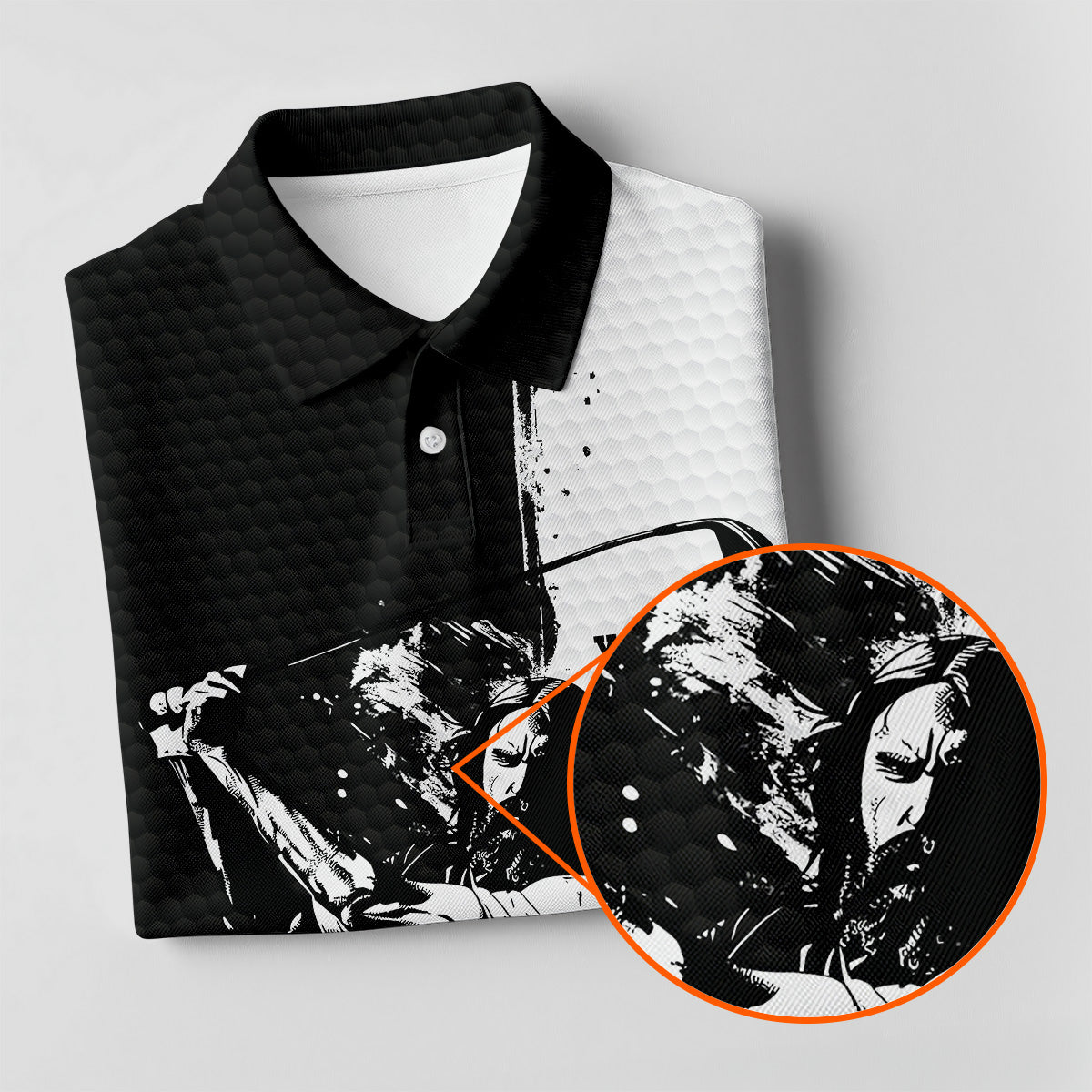Jesus Is My Savior Golf Is My Therapy Christian Golf Shirt, Black And White Golf Polo, Ladies Golf Shirts