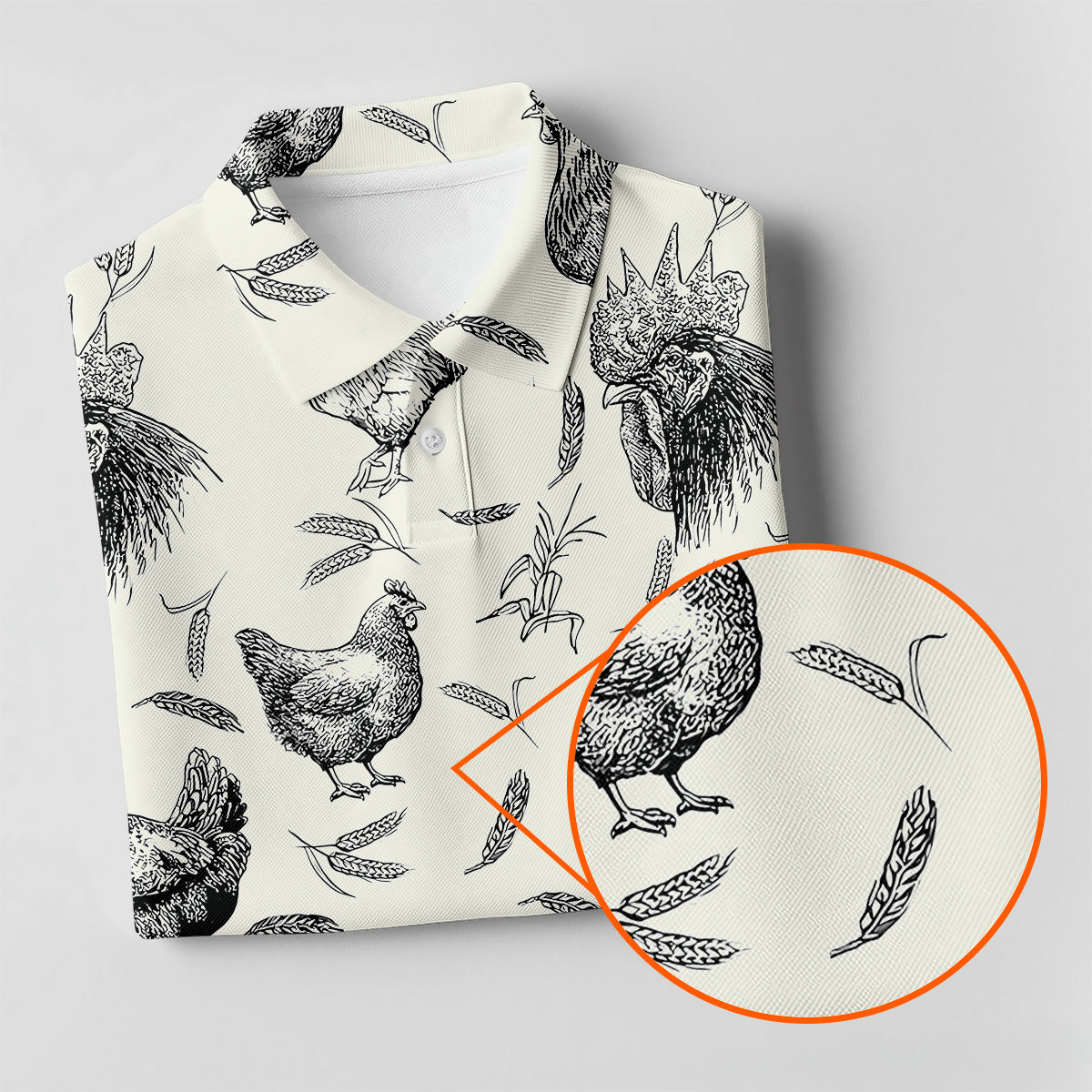 Chicken Rooster Women Golf Top, Gift For Chicken Lover, Ladies Golf Shirts, Women's Polo Shirt