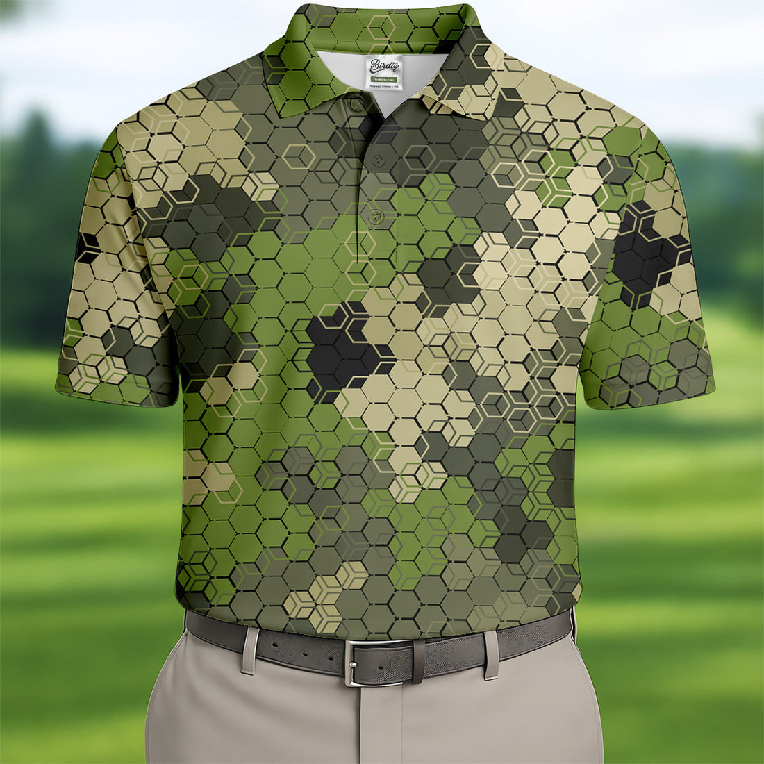 Camo Golf Shirt, Mens Golf Polo Shirtque Gift For Golfer, Men Sweatshirt, Golfing Apparel