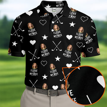 I Love It When My Wife Let's Me Play Golf Black Fun Golf Shirts For Men, Polo ShirtFor Men