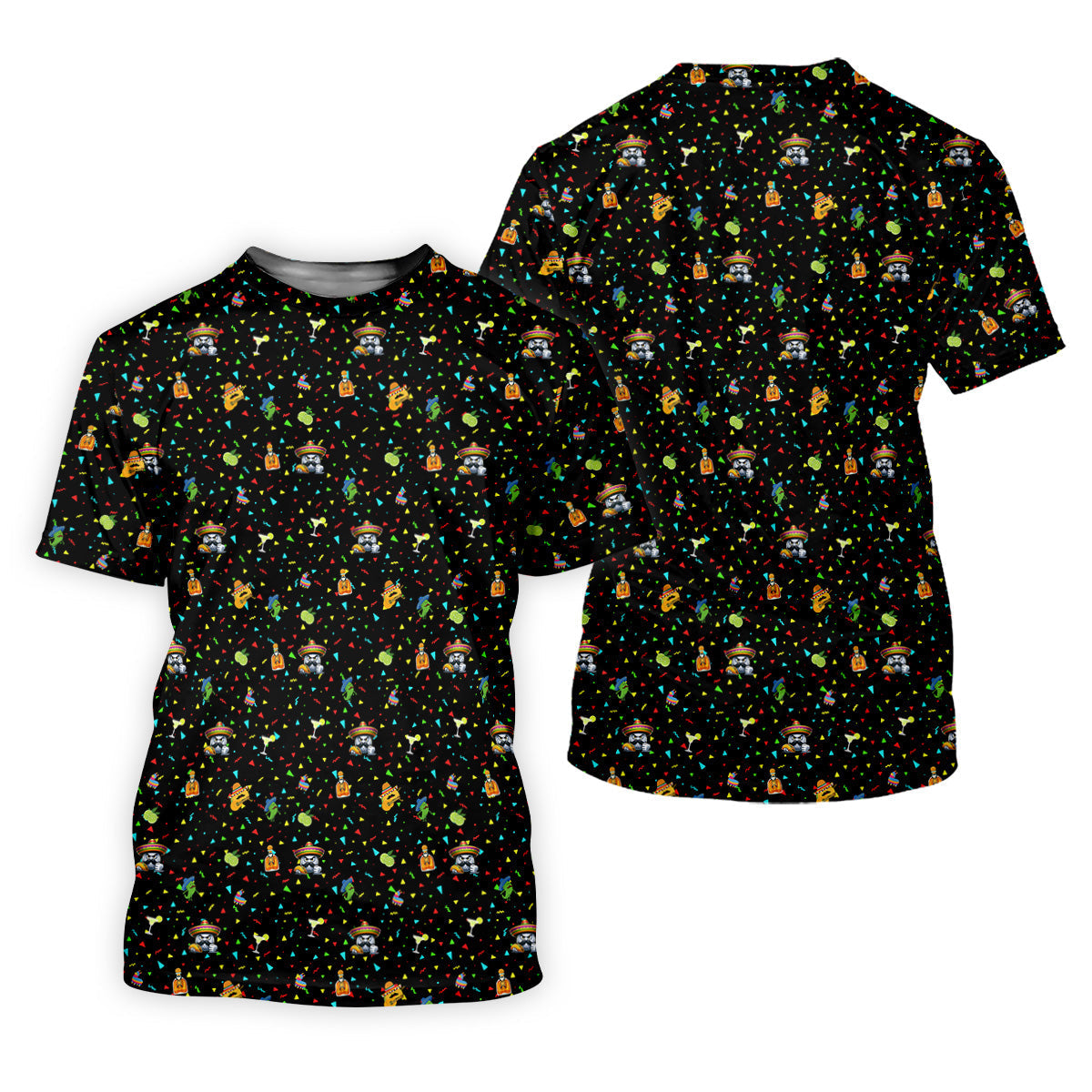 Fairway Fiesta Black Golf Polo ShirtFun Golf Shirts For Men, Polo ShirtFor Men, Golfing Apparel