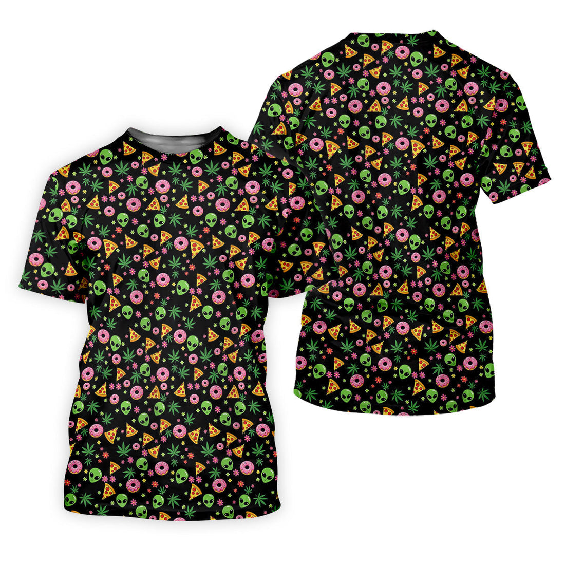 Dope Alien Pizza Leaves Women Golf Top, Gifts For Golf Lovers, Golf Gifts For Women, Ladies Golf Shirts