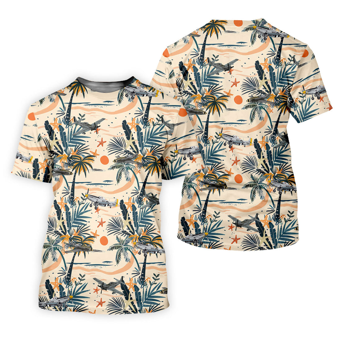 Beach Tropical Seamless Pattern Retro Golf Shirt, Ladies Sleeveless Polo, Ladies Golf Shirts