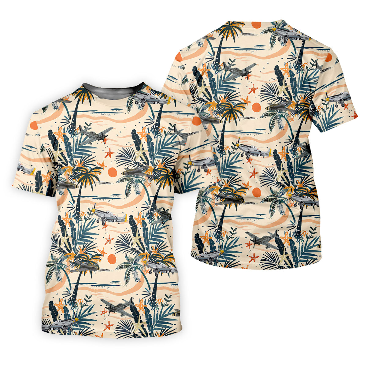 Beach Tropical Seamless Pattern Retro Golf Shirt, Ladies Sleeveless Polo, Ladies Golf Shirts