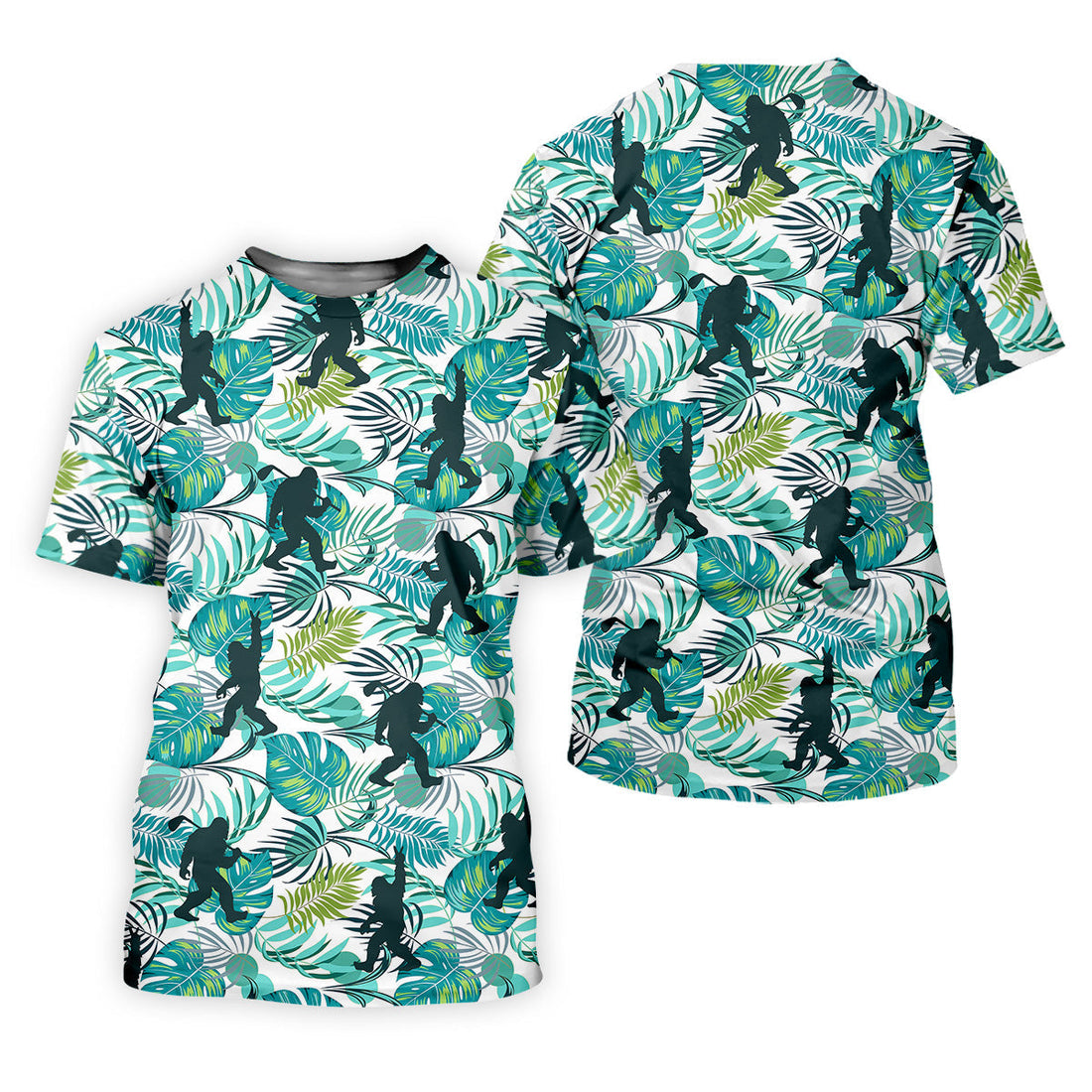 Tropical Green Bigfoot Golf Shirt, Golf Shirt For Women, Ladies Sleeveless Polo, Ladies Golf Shirts