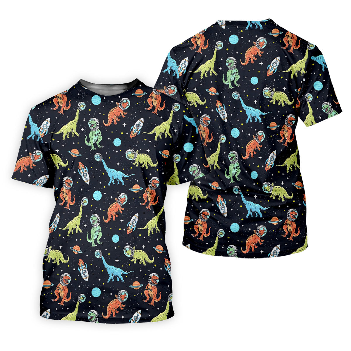 Dinosaur Space Golf Shirt, Women Golf Top, Gifts For Golf Lovers, Golf Gifts For Women, Ladies Golf Shirts