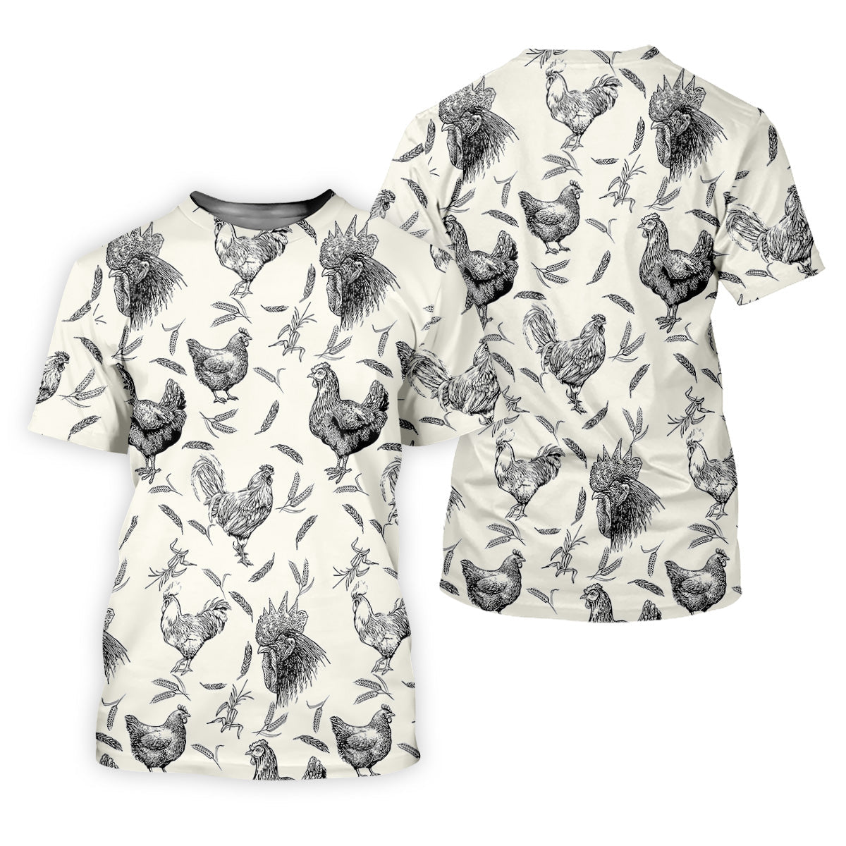 Chicken Rooster Women Golf Top, Gift For Chicken Lover, Ladies Golf Shirts, Women's Polo Shirt