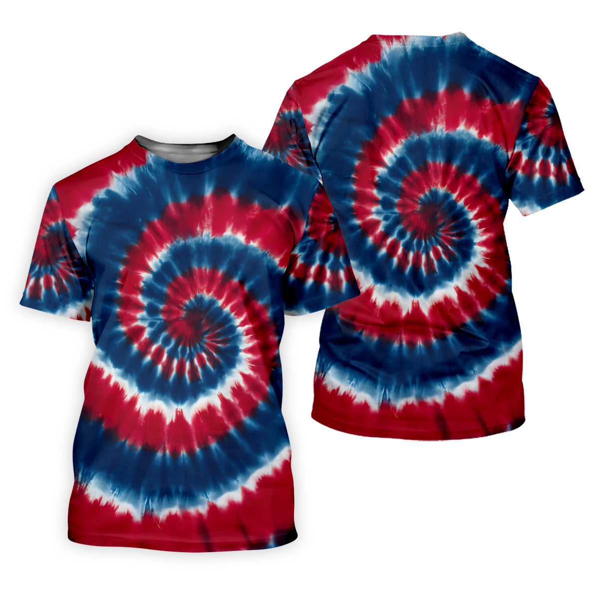 Red White Blue Tie Die Print Ladies Patriotic Golf Shirts, Ladies Sleeveless Polo, Women's Polo Shirt