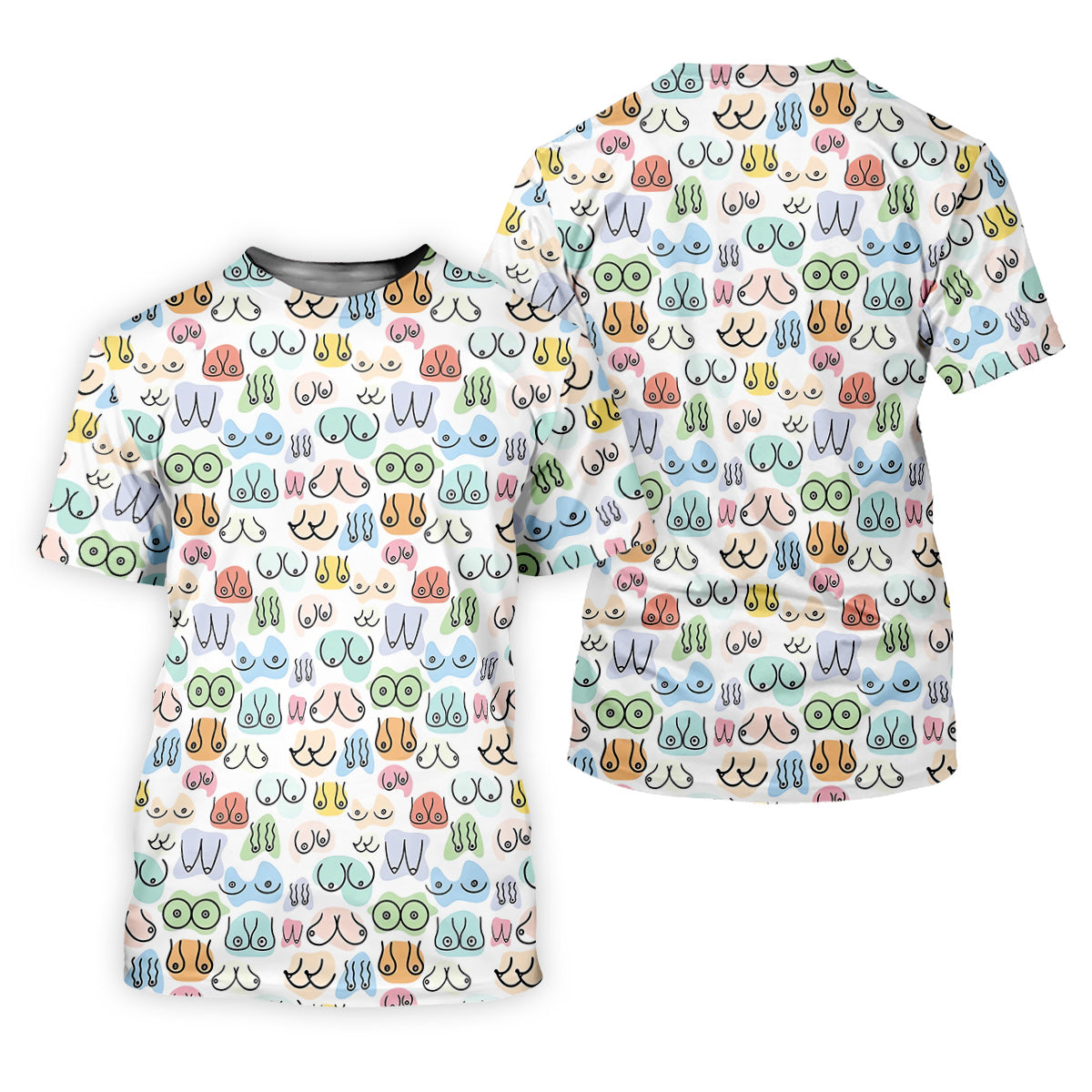 Fun Pattern Colorful Golf Shirt, Funny Women's Golf Outfits, Ladies Golf Polos, Golfing Apparel