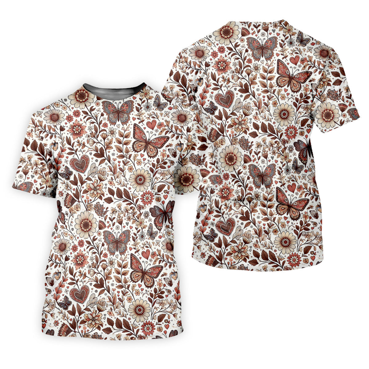 Spring Butterfly Golf Tops For Men, Retro Golf Shirt, Polo Shirtor Men, Golfing Apparel