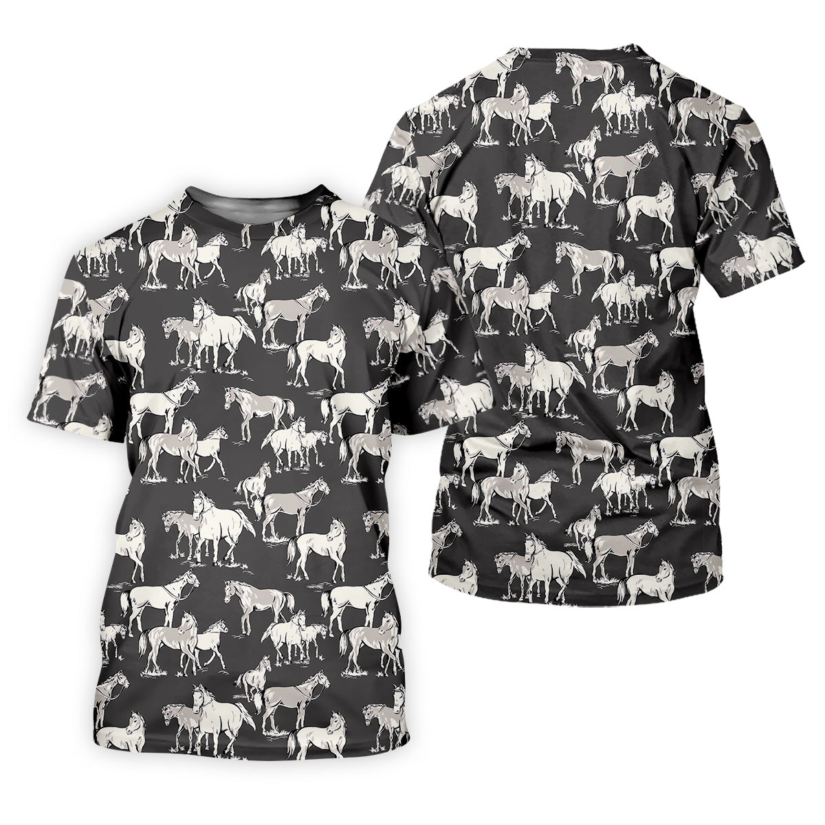 Wild Horse Seamless Pattern Women Golf Top, Golf Shirt For Women, Ladies Golf Polos