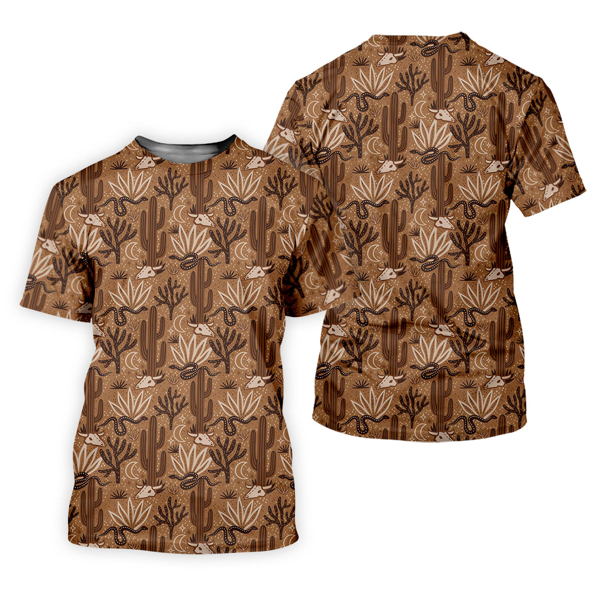 Snake Cactus Seamless Pattern Women Golf Top, Golf Shirt For Women, Patterned Golf Shirts