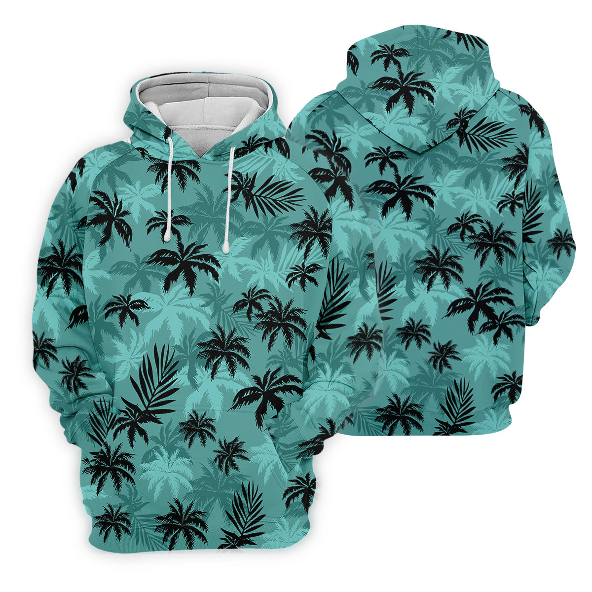 Tropical Palm Leaves Golf Tops For Men, Hawaiian Golf Shirts, Polo ShirtFor Men, Golf Gift For Men