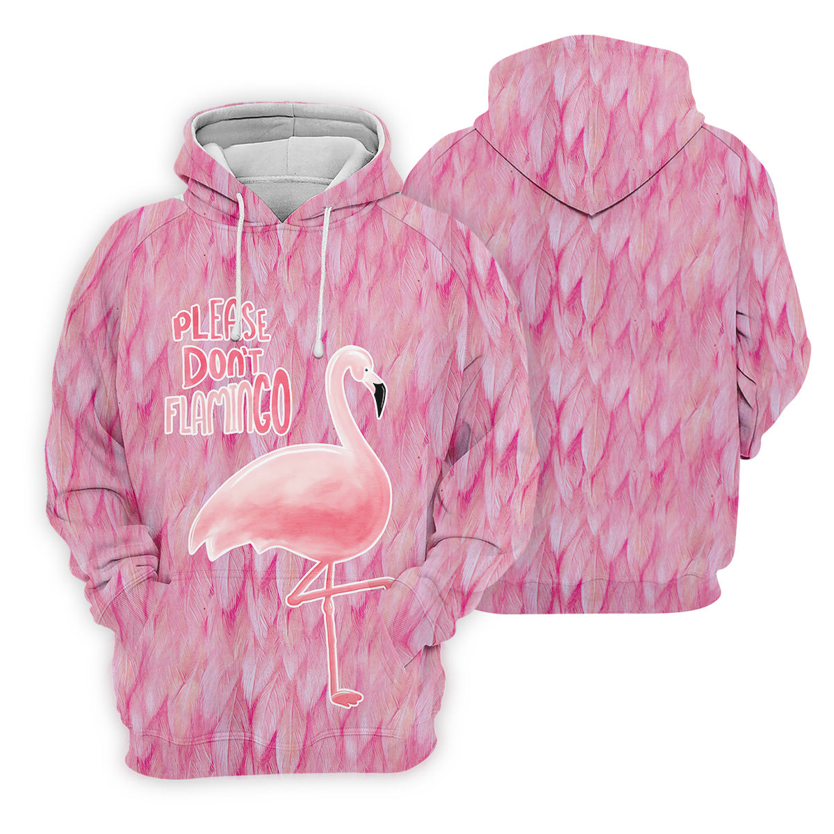 Please Don't Flamingo Fun Golf Shirts For Men, Pink Flamingo Polo ShirtFor Men, Golf Gift For Men