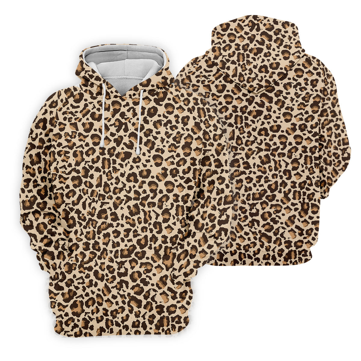 Brown Leopard Women Golf Top, Ladies Golf Shirts, Golf Gifts For Women, Golfing Apparel