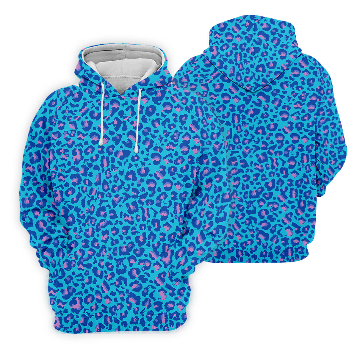 Blue Leopard Golf Tops For Men, Men Polo, Golf Gift For Men, Golfing Apparel