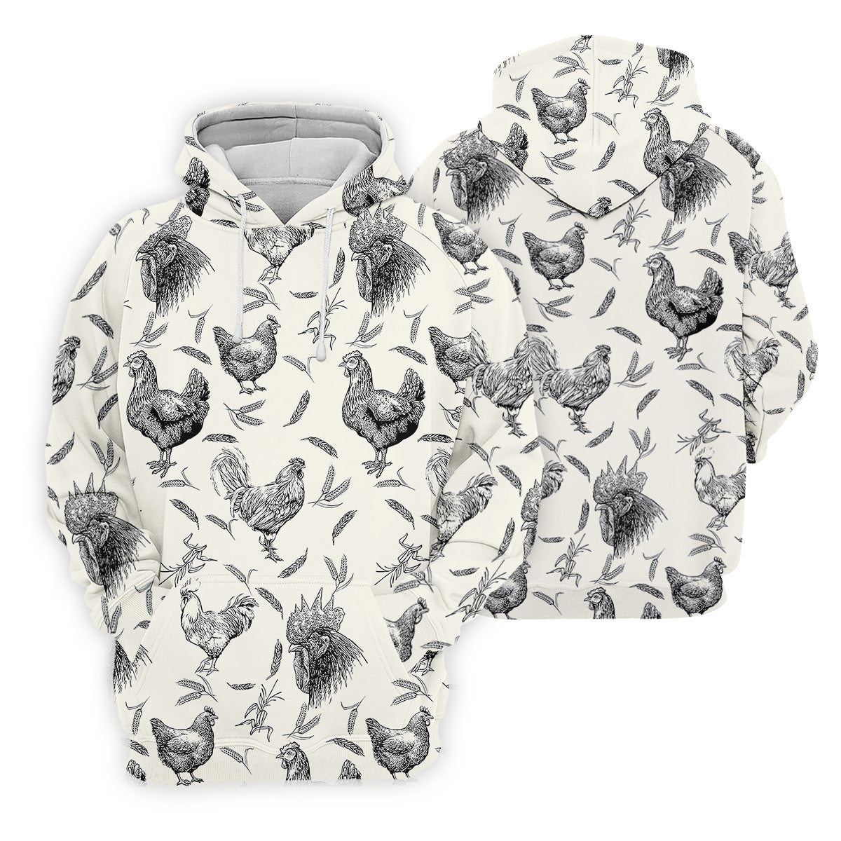 Chicken Rooster Golf Tops For Men, Gift For Chicken Lover, Fun Golf Shirts For Men, Polo Shirtor Men