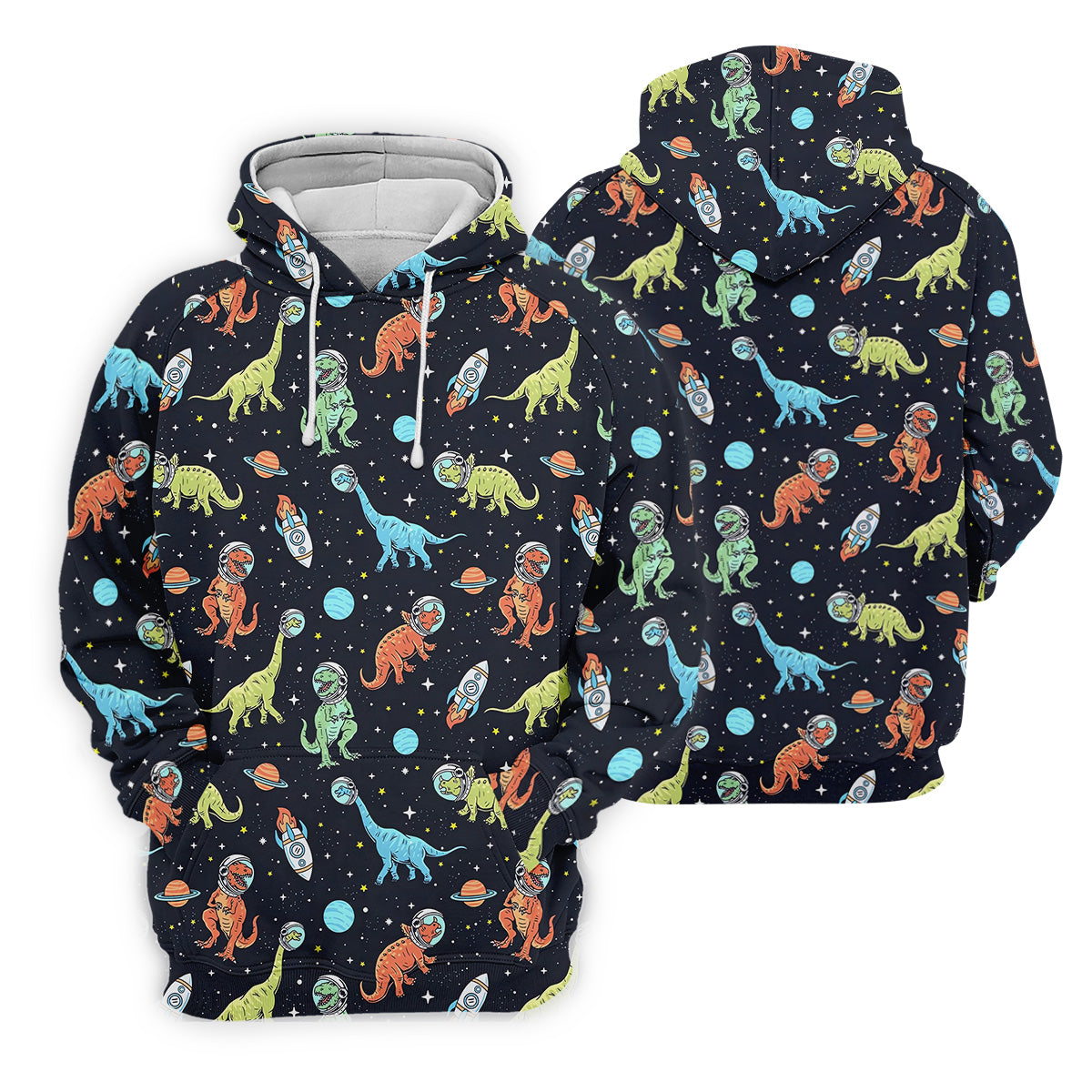 Dinosaur Space Golf Shirt, Golf Tops For Men, Gifts For Golf Lovers, Polo ShirtFor Men, Golfing Apparel