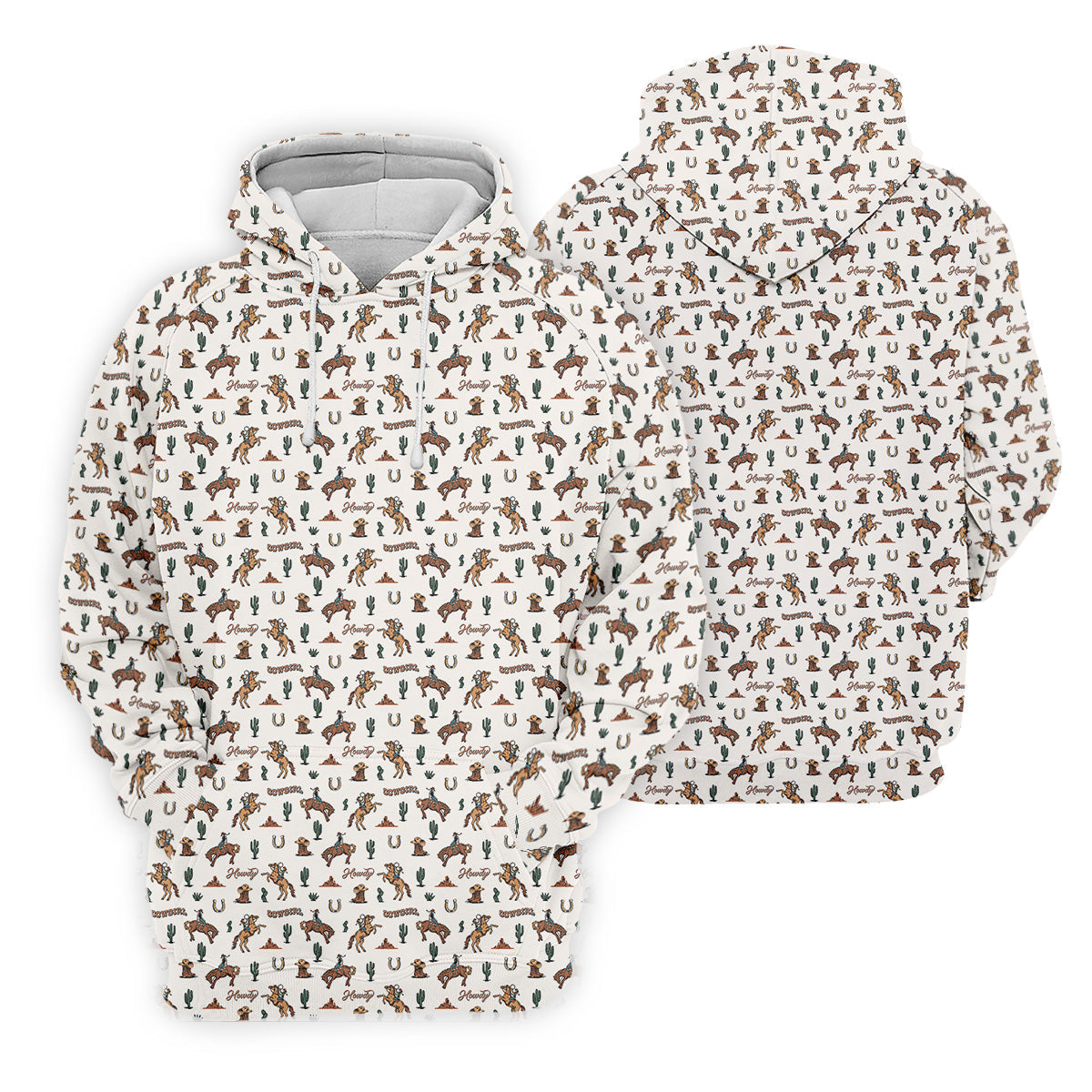 Howdy Cowgirl Western Golf Shirt, Boho Seamless Pattern Golf Shirt For Women, Ladies Golf Polos