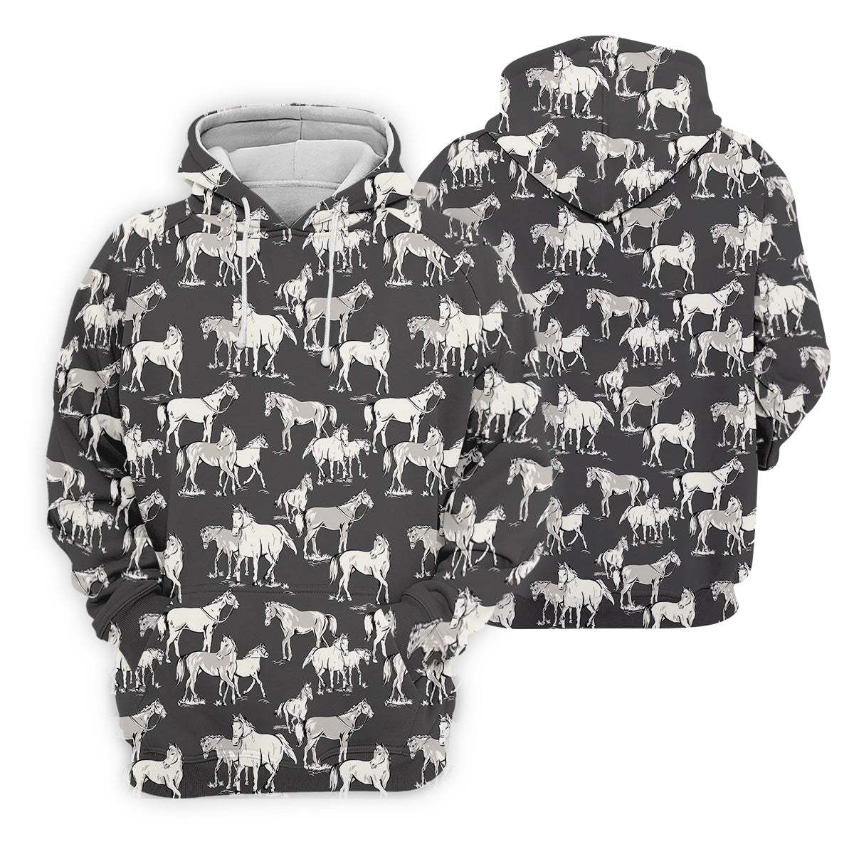 Wild Horse Seamless Pattern Women Golf Top, Golf Shirt For Women, Ladies Golf Polos