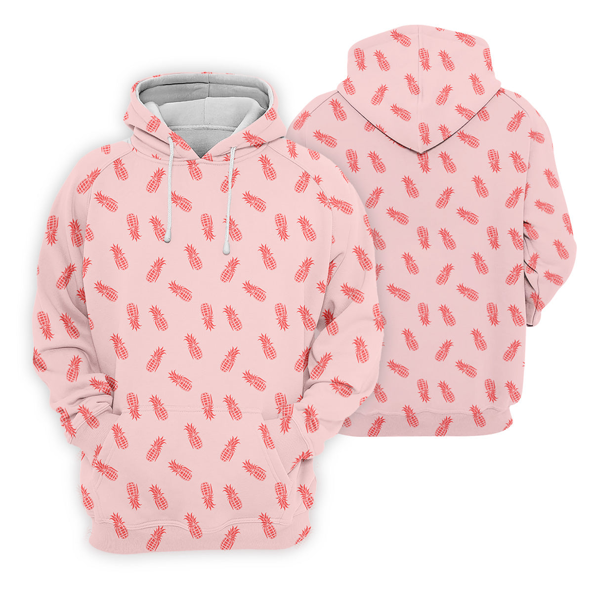 Pineapple Grenade Pink Golf Tops For Men, Men Polo, Golf Gift For Men, Golfing Apparel