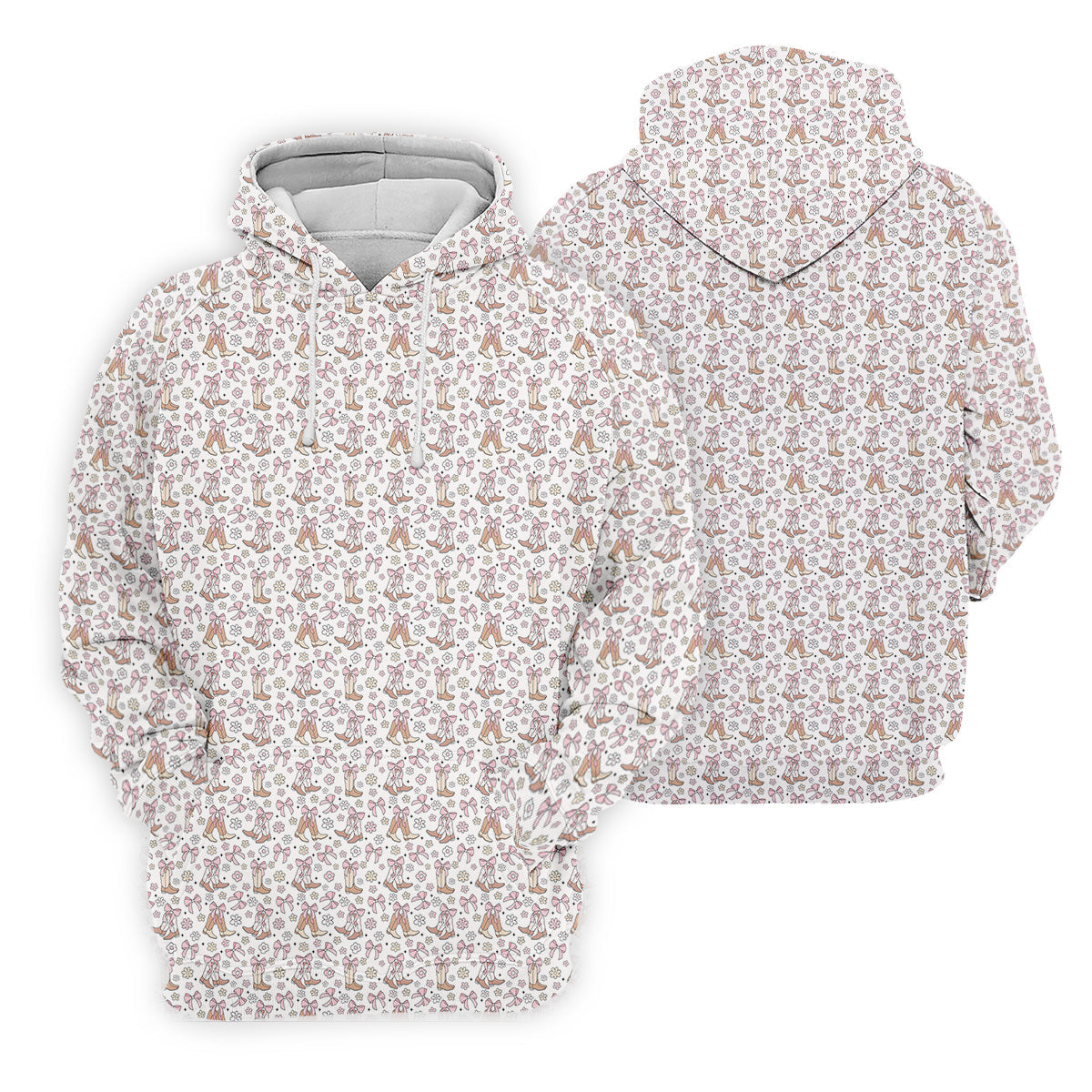 Coquette Cowgirl Boots Retro Western Golf Shirts Women, Ladies Golf Polos, Golfing Apparel