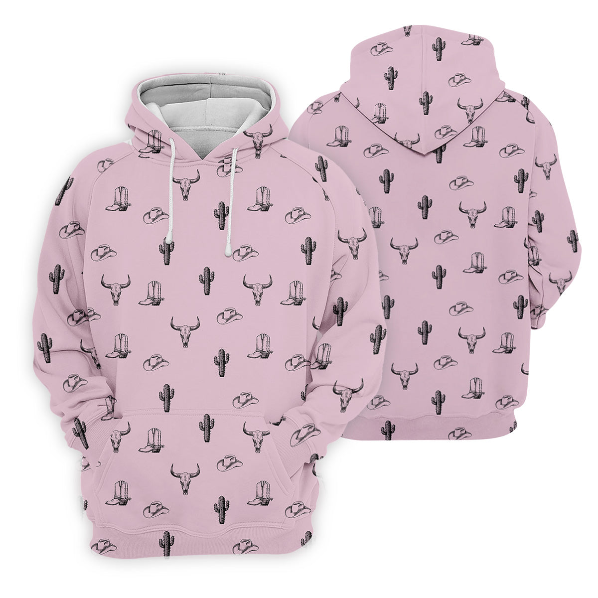 Wild West Cactus Pink Lavender Western Golf Shirt, Golf Tops For Men, Polo ShirtFor Men, Golfing Apparel