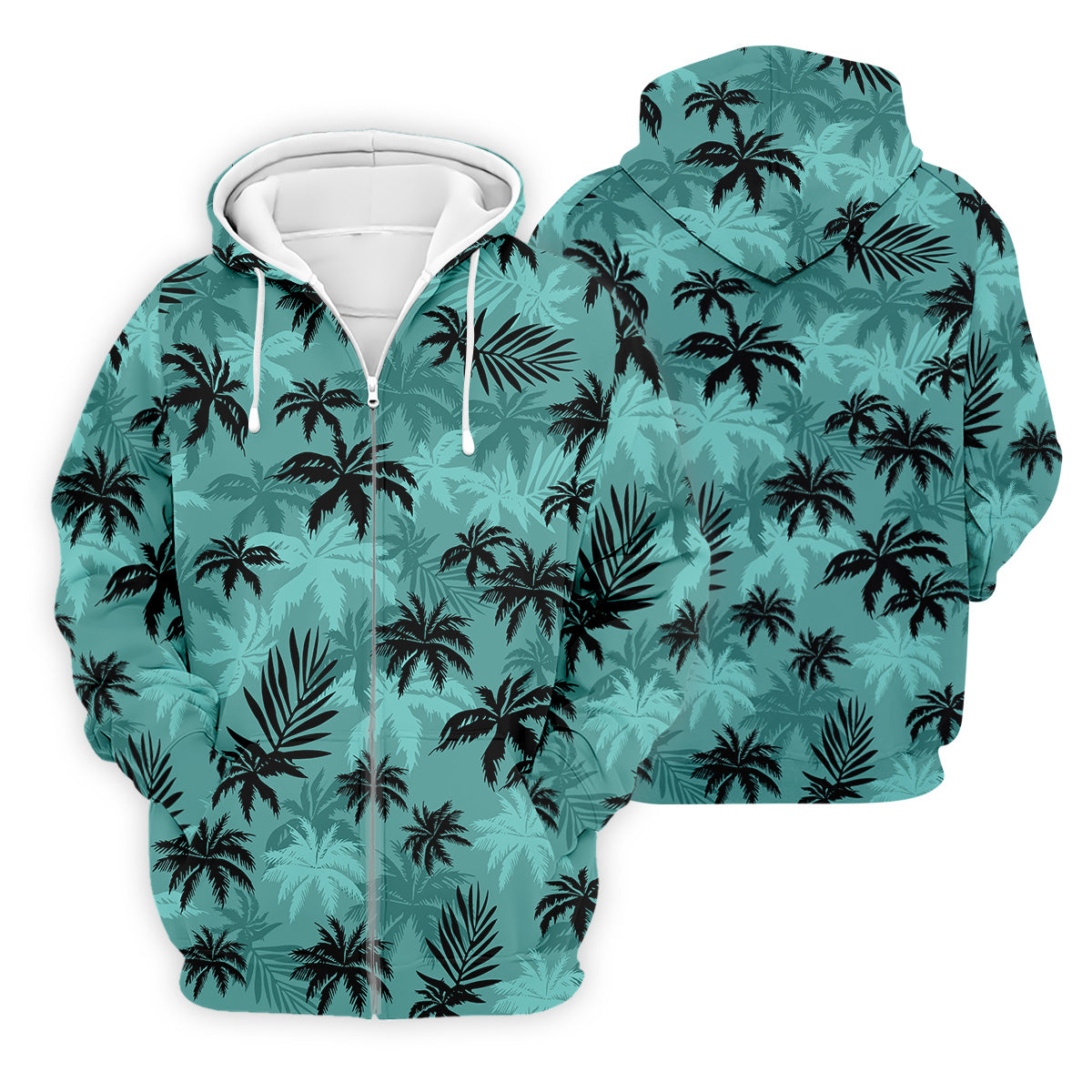Tropical Palm Leaves Golf Tops For Men, Hawaiian Golf Shirts, Polo ShirtFor Men, Golf Gift For Men