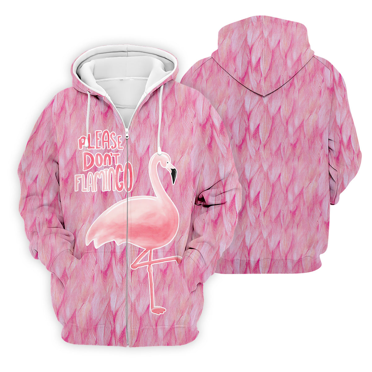 Please Don't Flamingo Fun Golf Shirts For Men, Pink Flamingo Polo ShirtFor Men, Golf Gift For Men