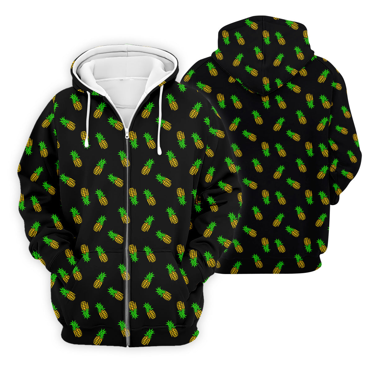Pineapple Grenade Black And Yellow Golf Tops For Men, Men Polo, Golf Gift For Men, Golfing Apparel