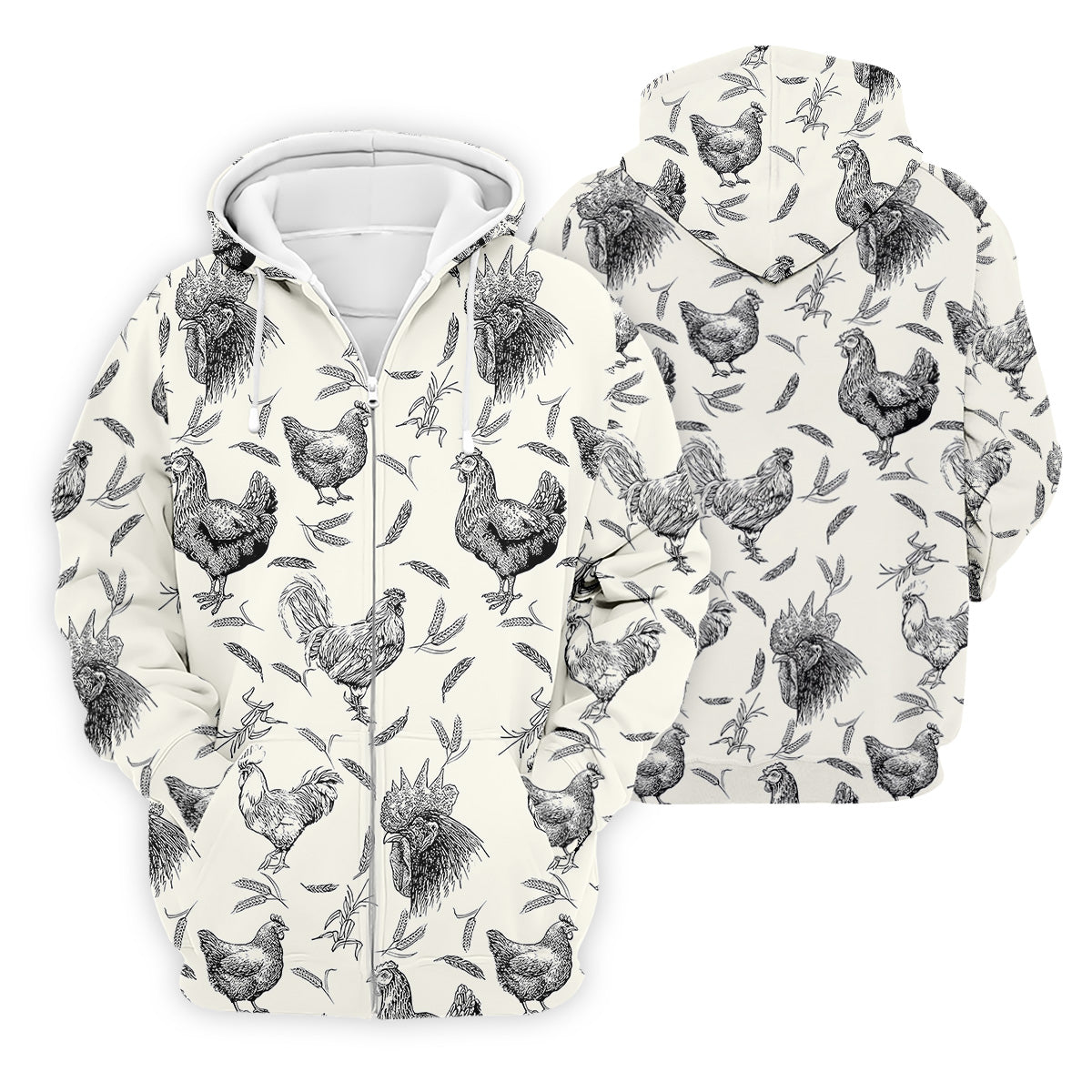Chicken Rooster Golf Tops For Men, Gift For Chicken Lover, Fun Golf Shirts For Men, Polo Shirtor Men