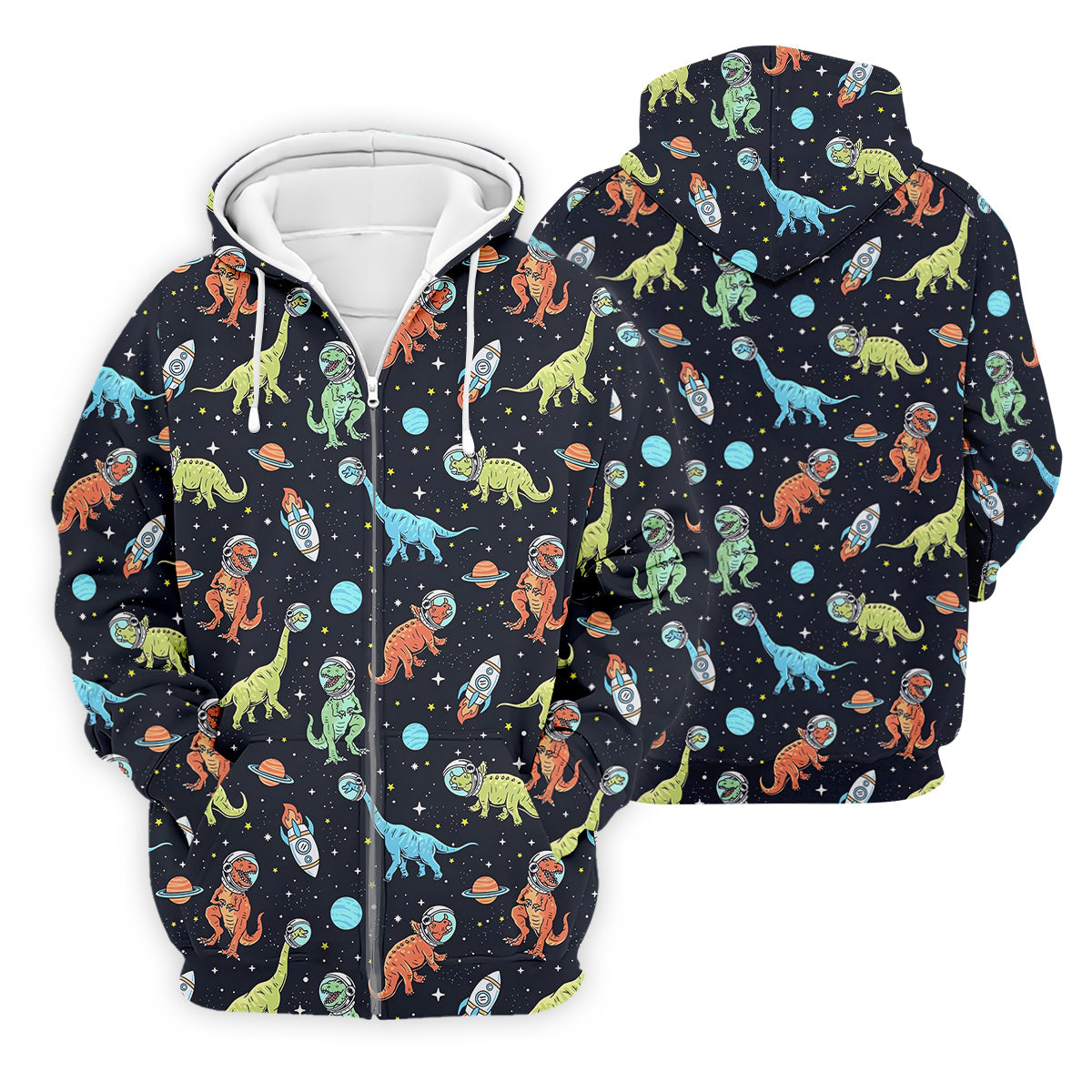 Dinosaur Space Golf Shirt, Golf Tops For Men, Gifts For Golf Lovers, Polo ShirtFor Men, Golfing Apparel