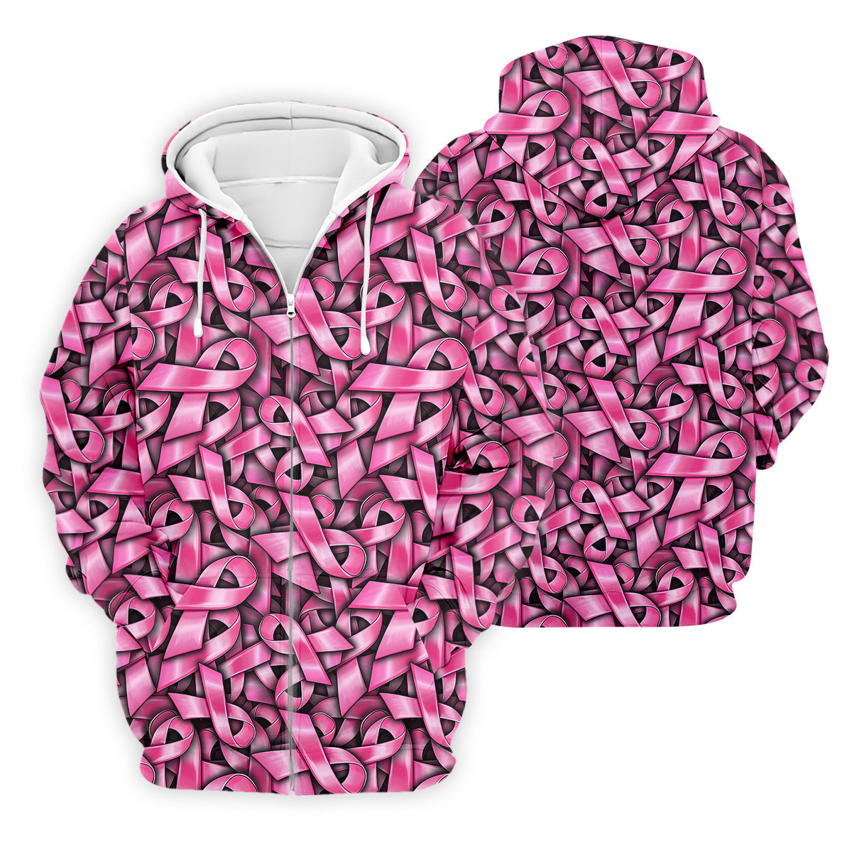 Pink And Black Breast Cancer Golf Shirt, Mens Golf Polo Shirts, White Polo ShirtMens, Golfing Apparel