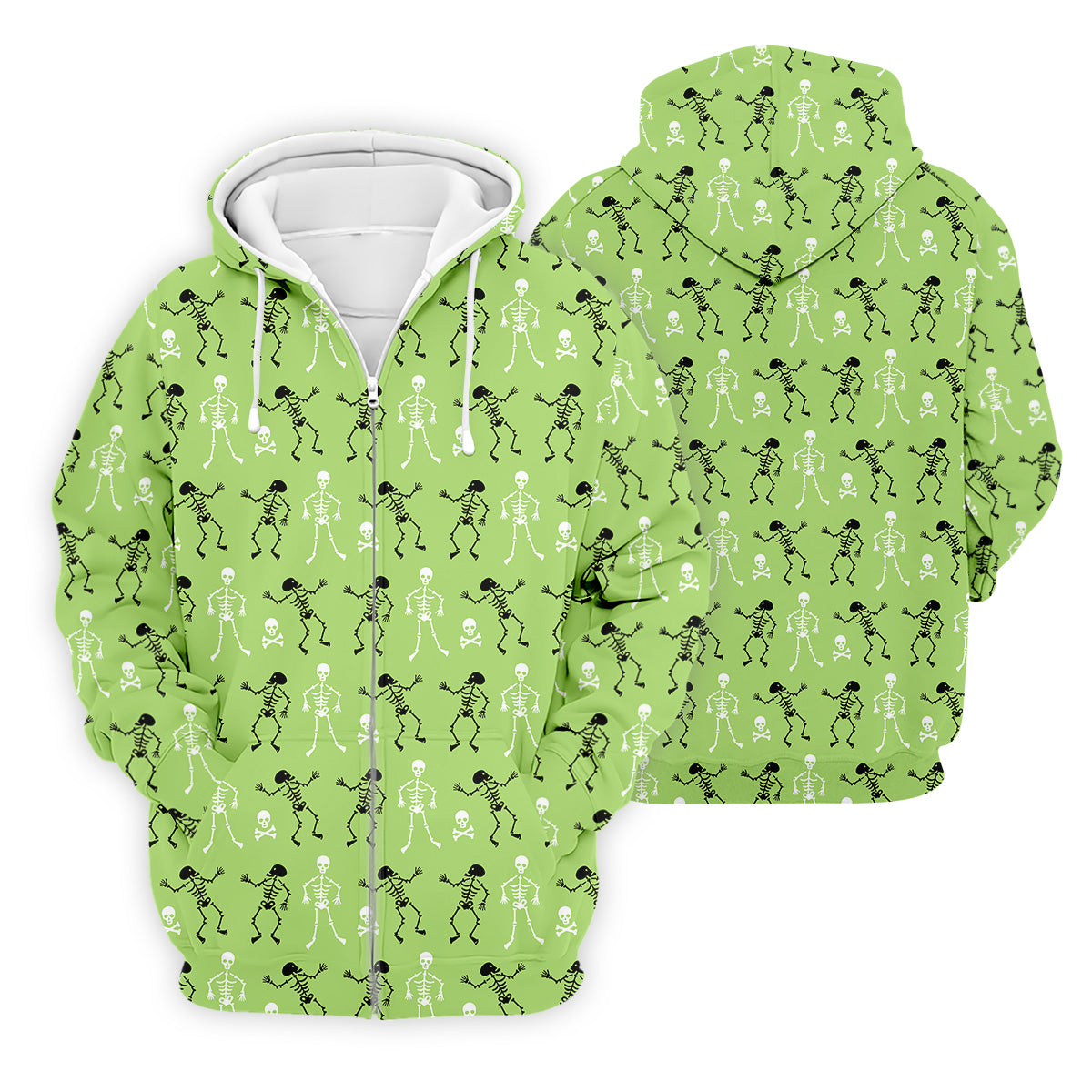 Funny Skeleton Shirt, Halloween Polo Shirt Short Sleeve Button Down, Green Golf Polo, Polo For Men