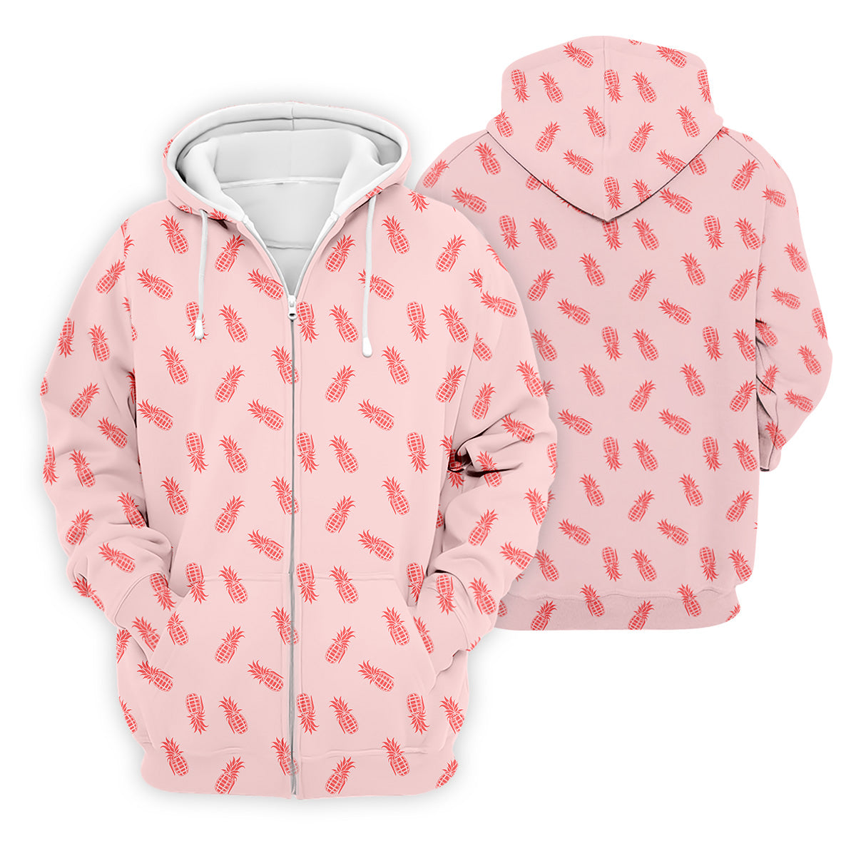 Pineapple Grenade Pink Golf Tops For Men, Men Polo, Golf Gift For Men, Golfing Apparel