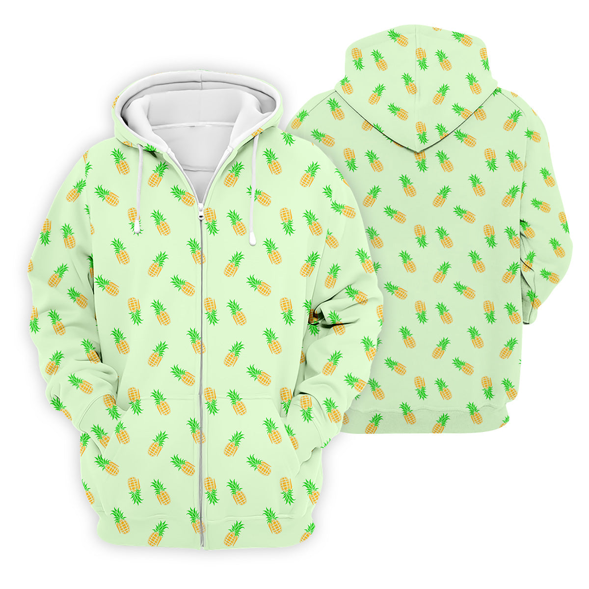 Pineapple Grenade Light Green Golf Tops For Men, Men Polo, Golf Gift For Men, Golfing Apparel