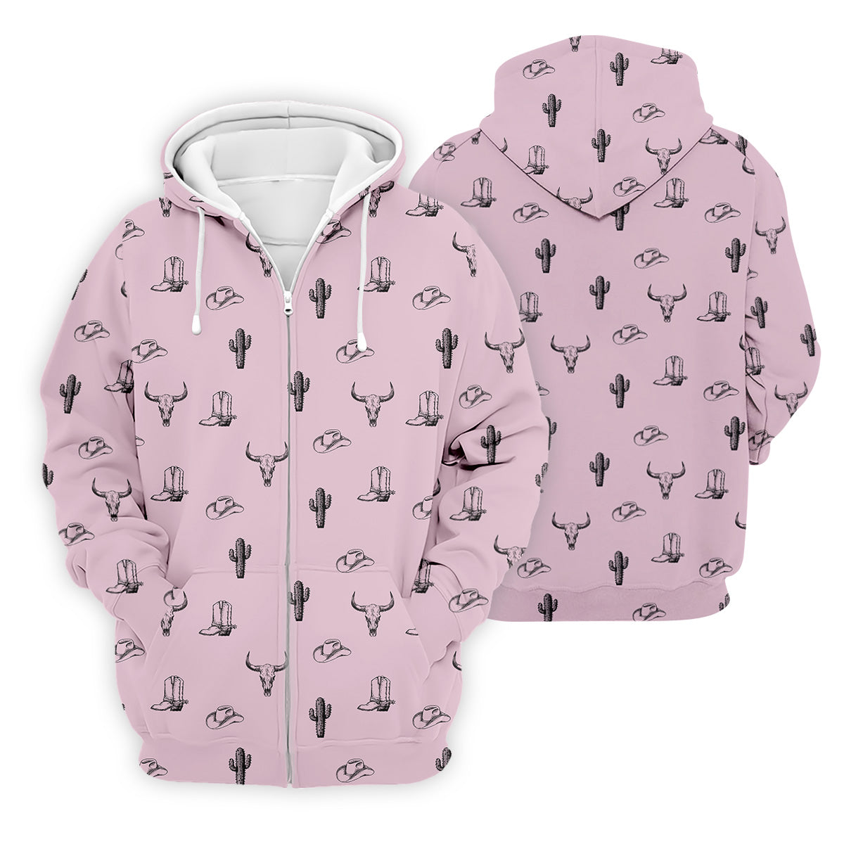 Wild West Cactus Pink Lavender Western Golf Shirt, Golf Tops For Men, Polo ShirtFor Men, Golfing Apparel
