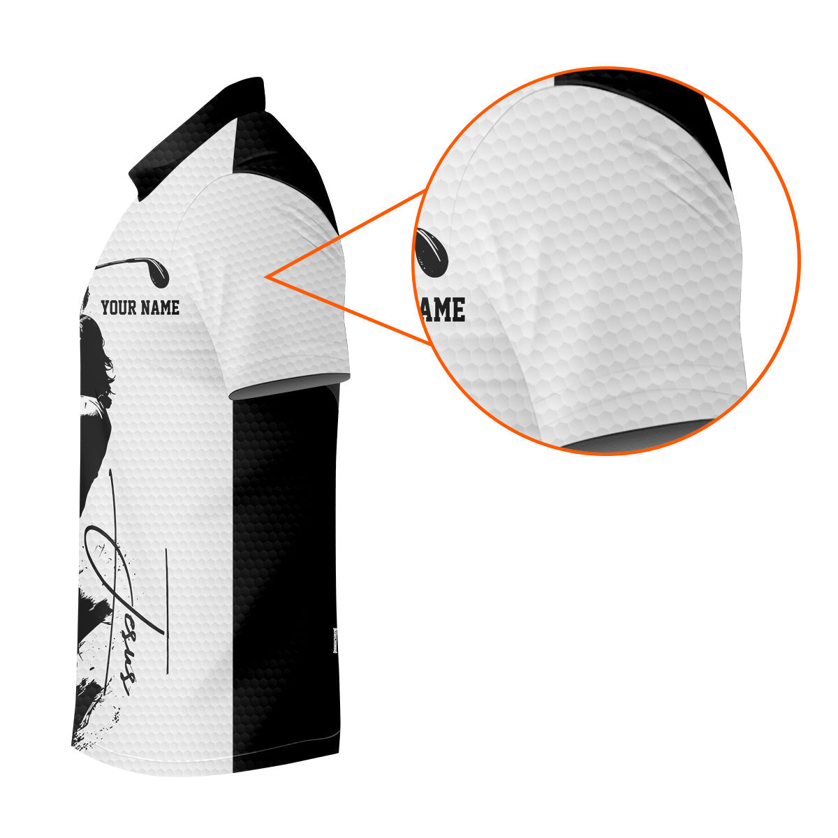 Jesus Is My Savior Golf Is My Therapy Christian Golf Shirt, Black And White Golf Polo, Polo ShirtFor Men