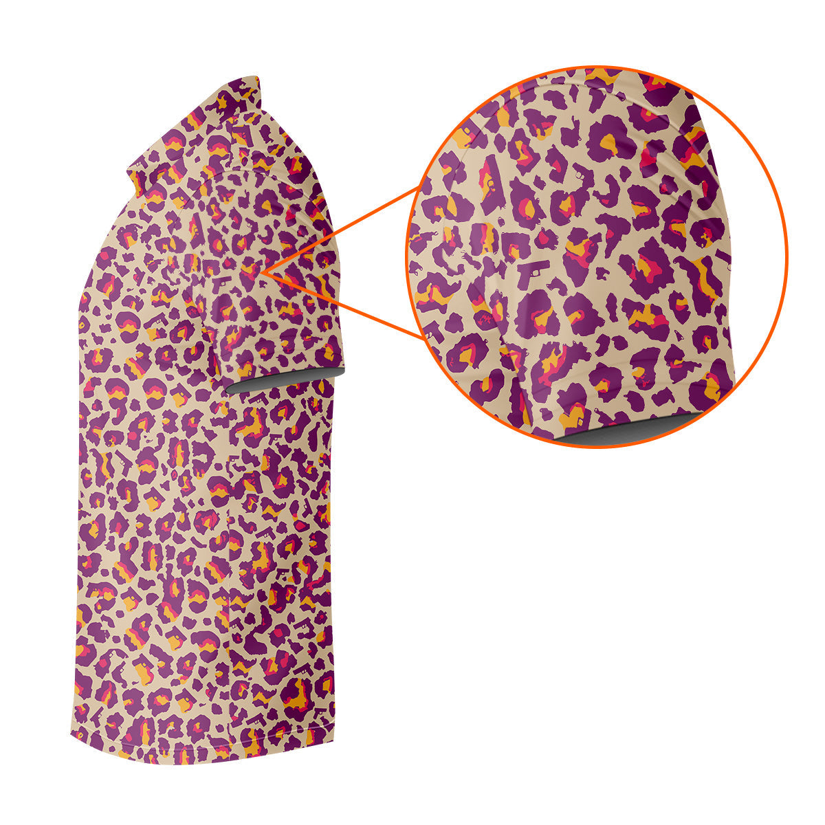 Pink Leopard Golf Tops For Men, Golf Gift For Men, Golf Shirts For Men, Golfing Apparel