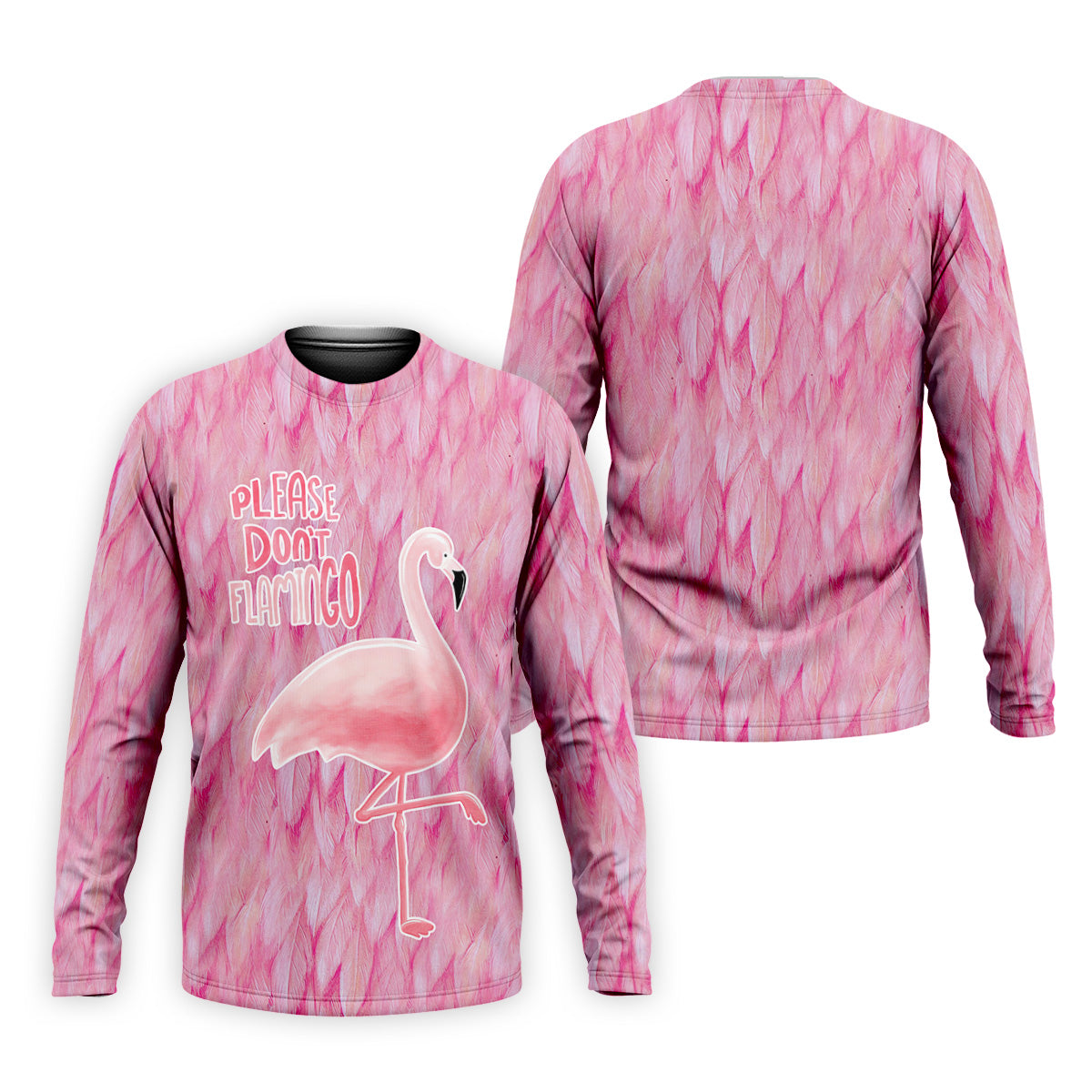 Please Don't Flamingo Fun Golf Shirts For Men, Pink Flamingo Polo ShirtFor Men, Golf Gift For Men
