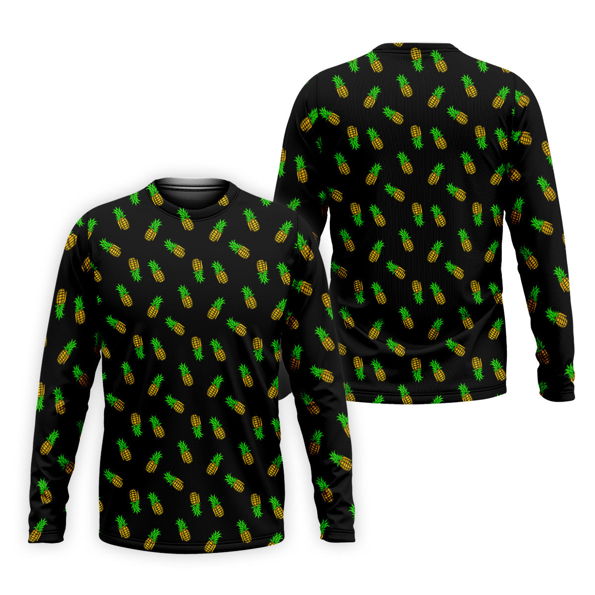 Pineapple Grenade Black And Yellow Golf Tops For Men, Men Polo, Golf Gift For Men, Golfing Apparel