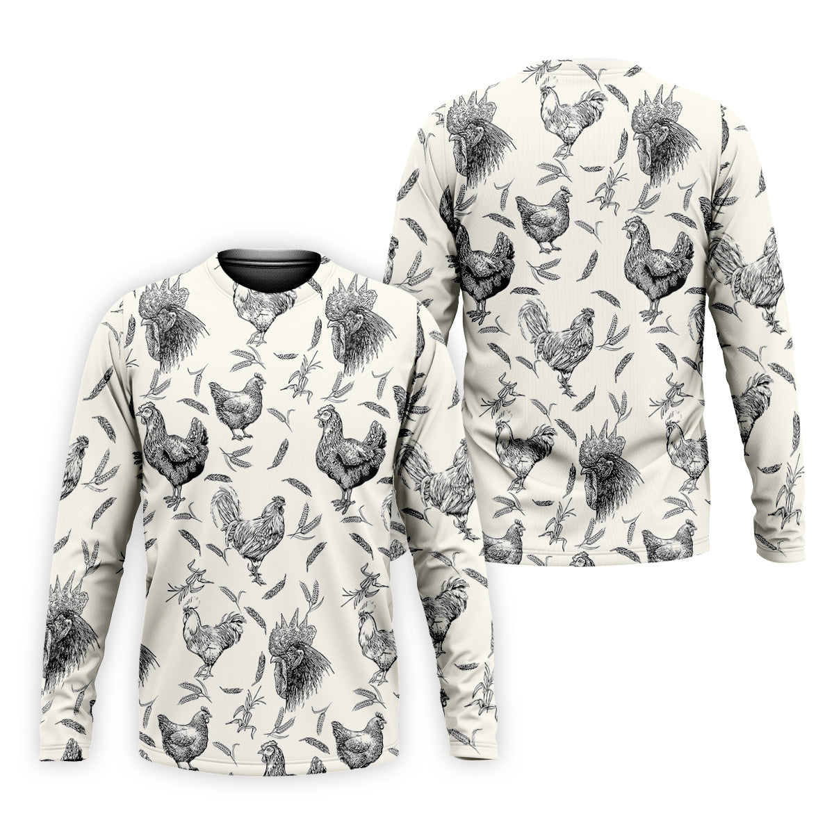 Chicken Rooster Golf Tops For Men, Gift For Chicken Lover, Fun Golf Shirts For Men, Polo Shirtor Men